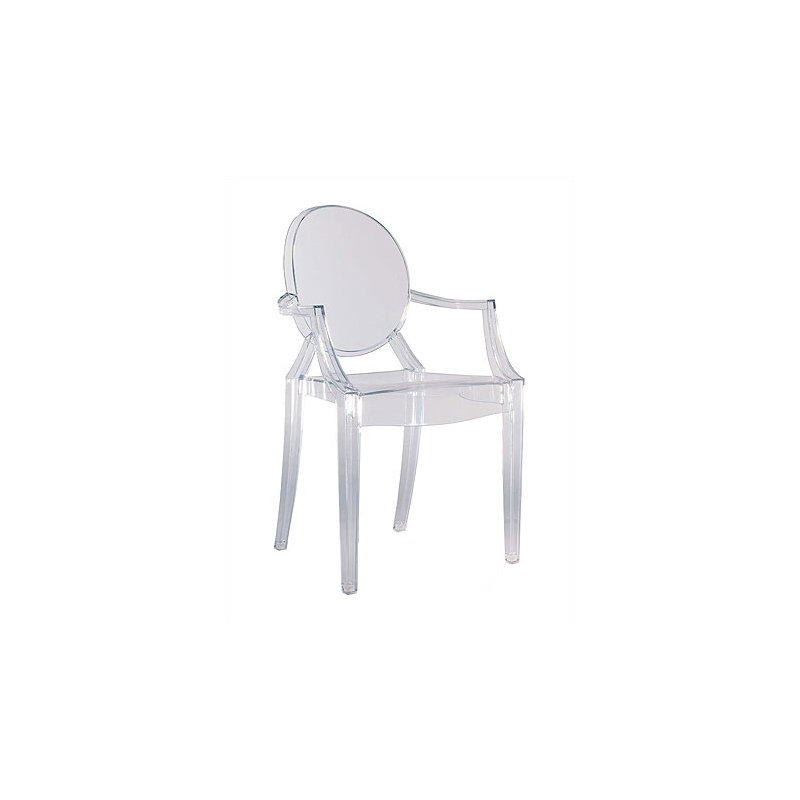 Louis Ghost Armchair, Crystal