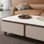 Table basse de luxe à panneau de rangement en granit-2054564145