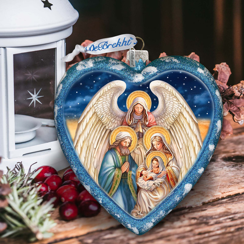 5.5'' Glass Hanging Figurine Ornament