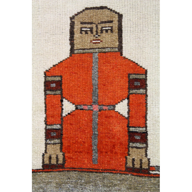 Pictorial Herki One-of-a-Kind 4'4" X 11'6" Area Rug
