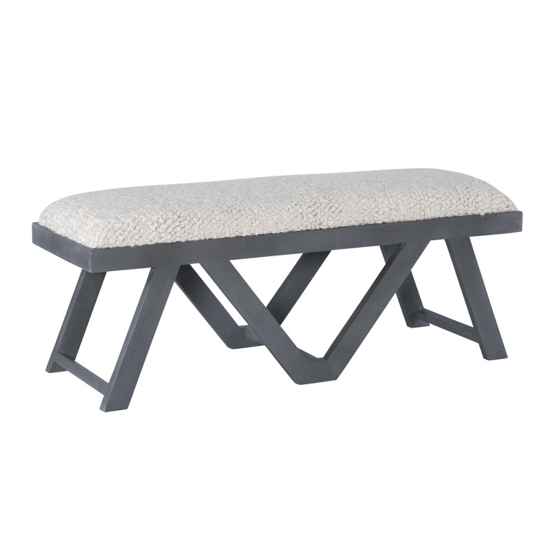 Banc rembourré Felicity Loachapoka, Gris