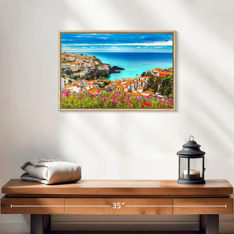 Scenic Madeira Europe, Cadre flottant en bois naturel, 19 po x 13 po