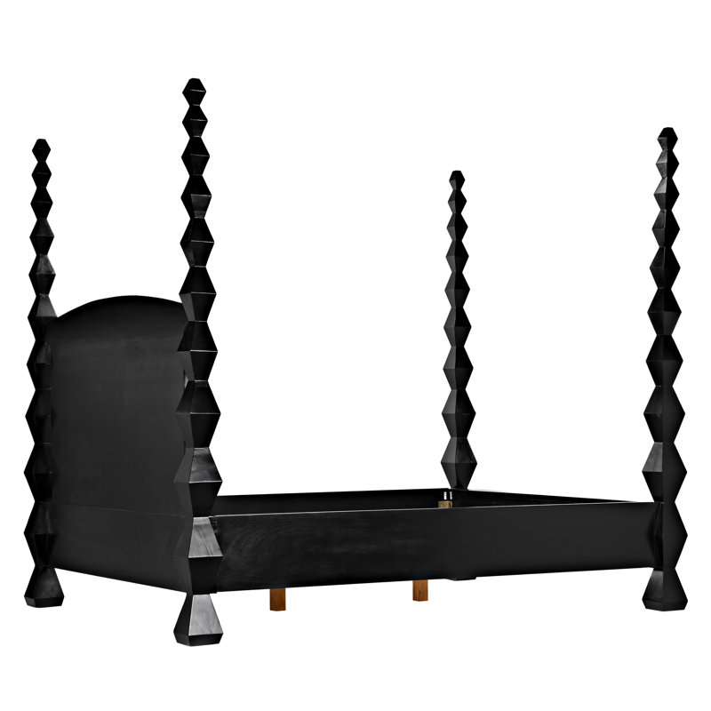 Brancusi Solid Wood Four Poster Bed, Queen