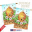 Drapeau de maison en polyester Fasheen Bee Hive Home-1699491493