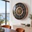 THE GEARS CLOCK Wall Clock with Real Moving Gears SD-LI_ 24 in Round GOTHENBURG