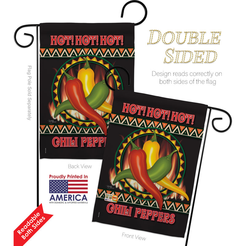 Double Sided 18.5'' H x 13'' W Polyester Flag Set