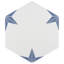 Carreau de porcelaine à motif hexagonal 9 po x 10 po Stella-63909860