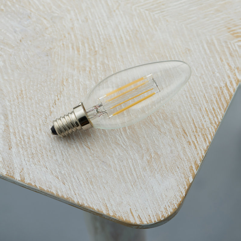 4W E14 SES C35 Candle LED Dimmable Bulb - 420lm 2700K Warm White, 420 Lumens