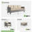 Allcot 7-Person Wicker Outdoor Sofa & Chair Set with Ottomans and Cushions-1887953134