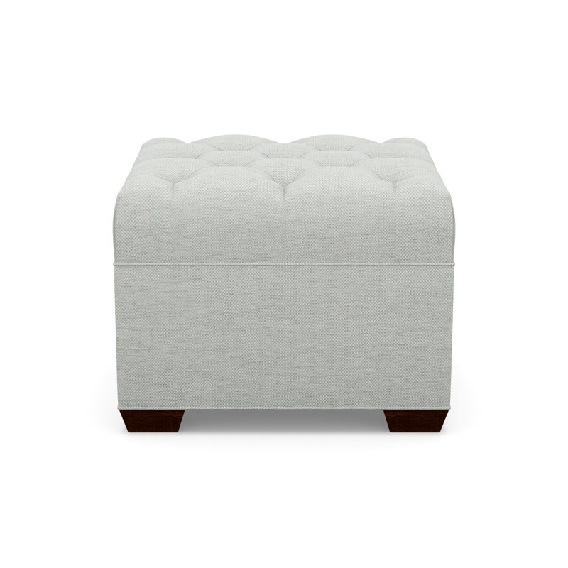Tufted Ottoman, 8938-45, Walnut