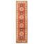 Tapis en laine rouge/beige 2 pi 10 po x 10 po main one-of-kind-noué la 2010 Gazni