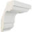 Endurathane Outside Corner for Jefferson Traditional Smooth Crown Moulding (matches moulding MLD02X02X03JE), 2 1/4"P x 2 1/4"H, Factory Primed