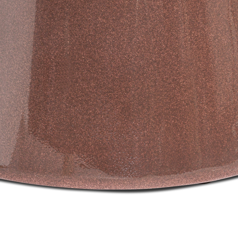 Kika End Table-Smooth Red Concrete, Smooth Red Concrete
