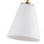 Lampe frontale à miroir réglable en verre blanc doré à 3 lampes