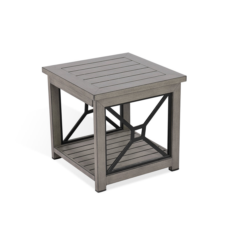 Marindo Square Aluminum 21.75'' L x 21.75'' W Outdoor Side Table