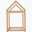 Lit simple en bois