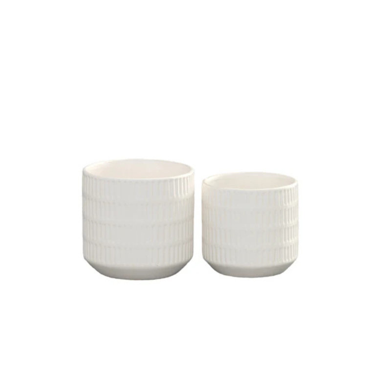 Gurrola Ceramic Pot Planter, 5.5" H x 6" W x 6" D, 5" H x 5.25" W x 5.25" D