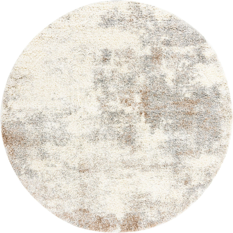 Abstract Indoor Rug, Round 8'