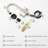 3-In-1 Kitchen Faucet With Press-Type Glass Rinser, Universal For 1 & 3 Holes, High-Arc Pull-Down Sprayer With 3 Function Spray Mode, Brushed Gold Finish-124897616
