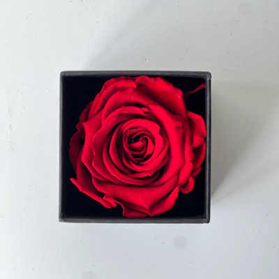 Arrangement floral solitaire dans une boîte