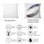 Coussin décoratif rectangulaire Boho Feathers III - imprimé bohémien et éclectique