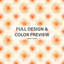 Ensemble de literie 3 pièces Starburst - Ensemble de housse de couette et coussin décoratif orange Boho Sun Minimal-124113308