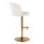 Tabourets de bar réglables Terrance avec repose-pieds arrondi en T-109972591-109972587
