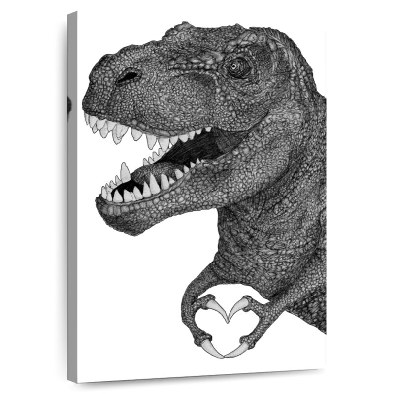 Brampt Dino Love, 51" H x 34" W