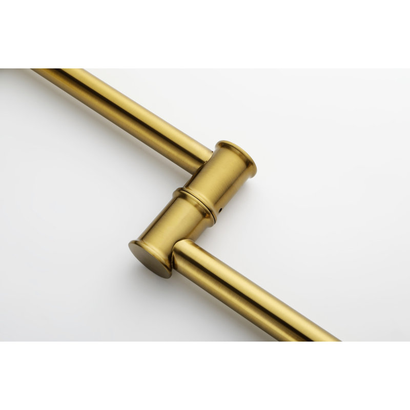 Modern Brushed Gold Pot Filler Faucet - Wall Mounted Brass Double Handles For Precise Water Control Coating Construction Arm Versatile Use Drip- Design