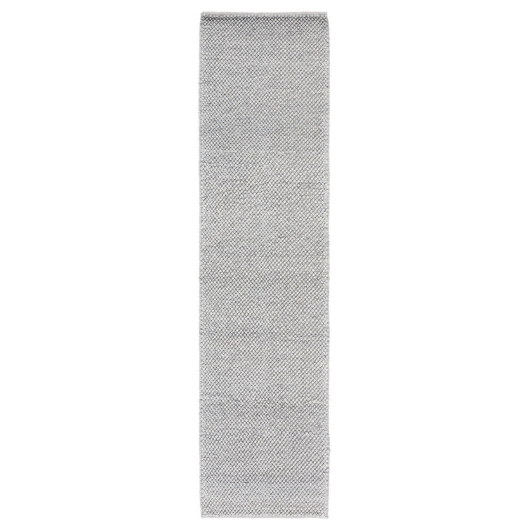 Almus Handmade Tufted Wool Silver Area Rug