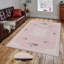 Tapis tissé élégant, 5,2 x 7,5 pieds | 100% polyester, hauteur des poils de 0,3 po, antibactérien, envers en PVC antidérapant | Lavable à la machine, impression numérique 3D | Parfait pour le salon, la chambre à coucher et la décoration intérieure-1771762389