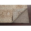 Tapis décoratif en laine de conception unique noué à la main des années 1960 Kashan beige/rose 8 pi x 11 pi 3 po