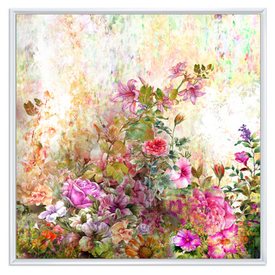 " Vintage Spring Garden Flowers X "