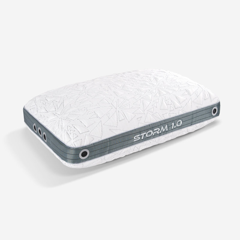 White Memory Foam Cooling Performance Pillow with Hypoallergenic Cover
