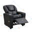 Fauteuil inclinable pour enfants, PVC noir