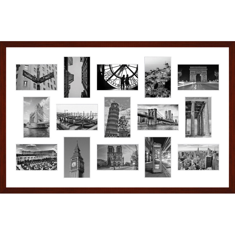 Lakeary Wood Picture Frame with Mat, Mago