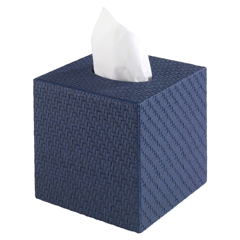 Tissue Box Cover, Navy