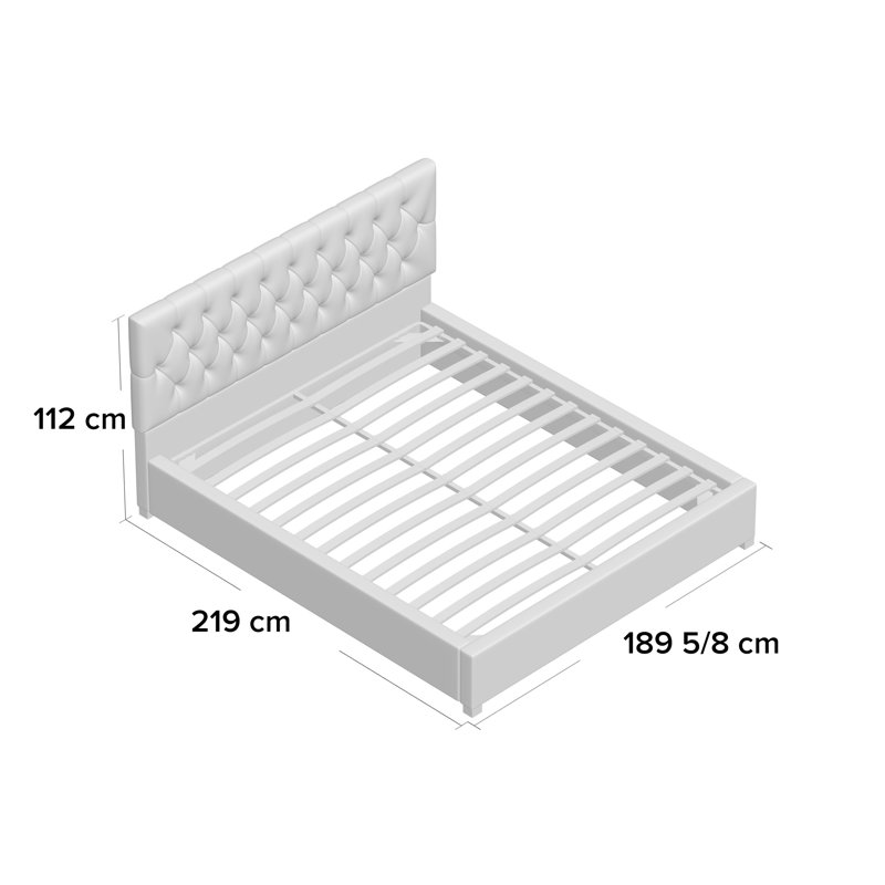 Samaira Upholstered Ottoman Storage Bed, Super King (6'), Berry