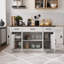Buffet Farmhouse avec tiroirs et tablettes réglables-158822926