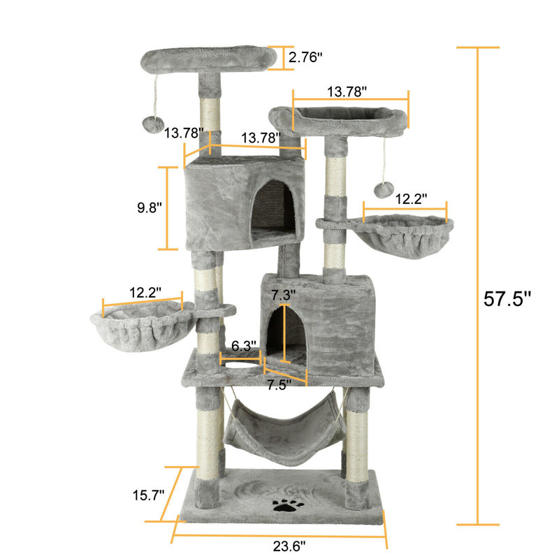 Suellen 57.5'' H Cat Tree