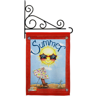 Double Sided 18.5'' H x 13'' W Polyester Flag Set