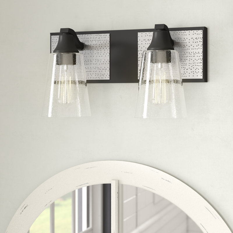 Ragusa 2 - Light Dimmable Vanity Light, Matte Black/Brushed Pewter