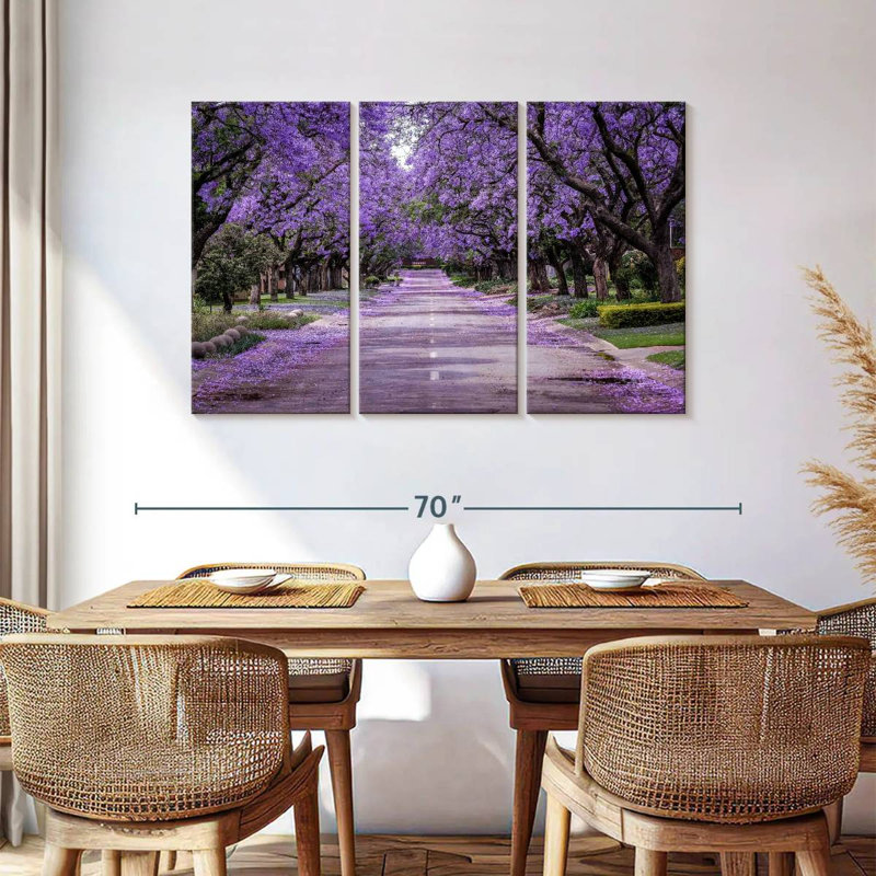 Sirci, rue Jacaranda en fleurs, H 36 po x l 57 po