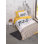 Ensemble de housse de couette 100% coton couleur moutarde Ranforce Young | Comprend une housse de couette 63 x 87, une taie d'oreiller 20 x 28 et un drap plat 71 x 95 | Lavable à la machine, fermeture à boutons et enveloppes | Literie douce, durable et élégante