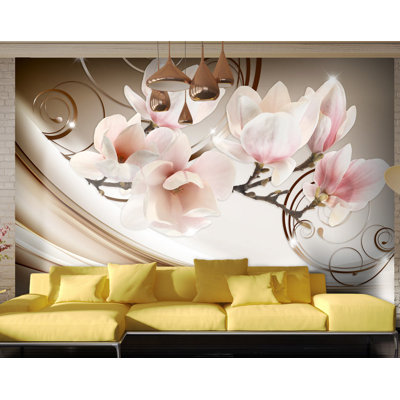Waves of Magnolia 2.1m x 300cm Wallpaper