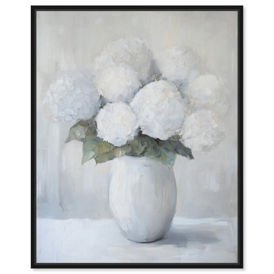 Blanc Blossom Serenity Canvas Elegant Florals par 