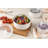 Ceramic Food Storage Containers and 4 Lids