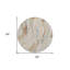Tapis d'intérieur rond lavable abstrait bleu sarcelle et ivoire HomeRoots 8 pi