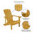 Bayfield All-Weather Poly Resin Wood Adirondack Chair-88681489
