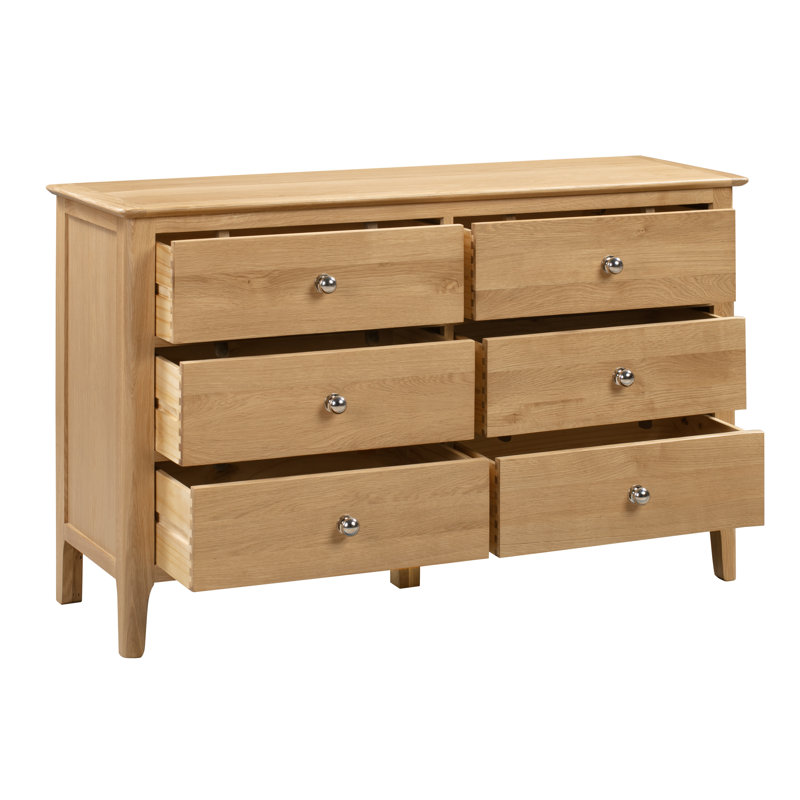 Mapleview 120cm W 6 - Drawer Chest of Drawers